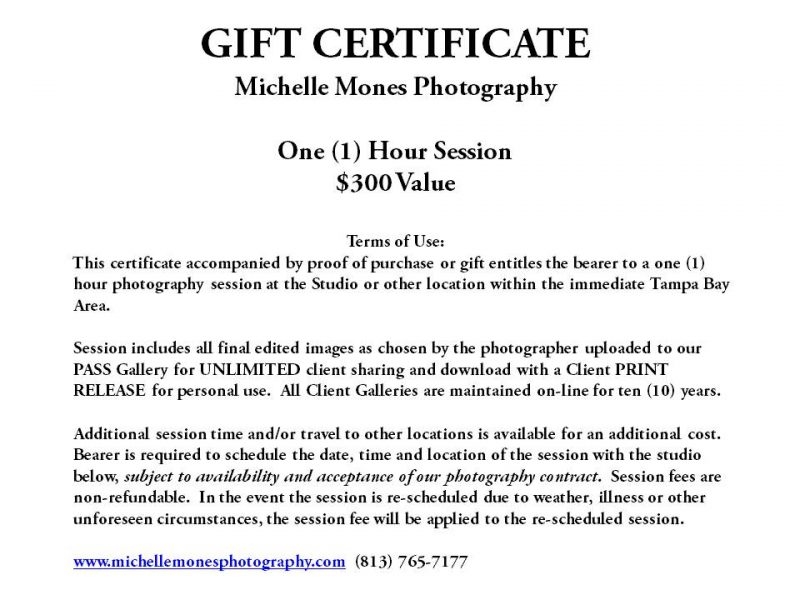 MMP-GIFT-CERTIFICATE 300 SESSION